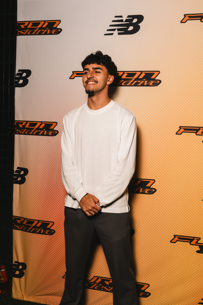 Gunay Ahmet at the New Balance Furon event